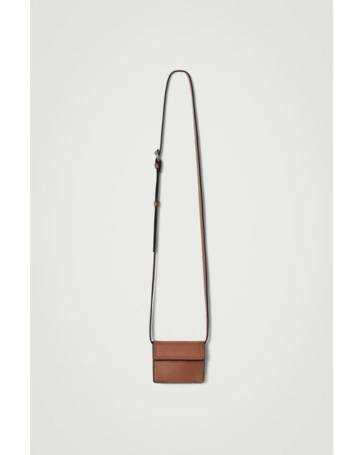 COS White Mini Crossbody Pouch - Leather for men