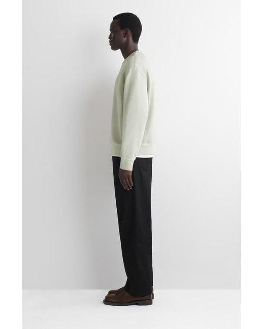 COS White Washed-Cotton Sweatshirt for men