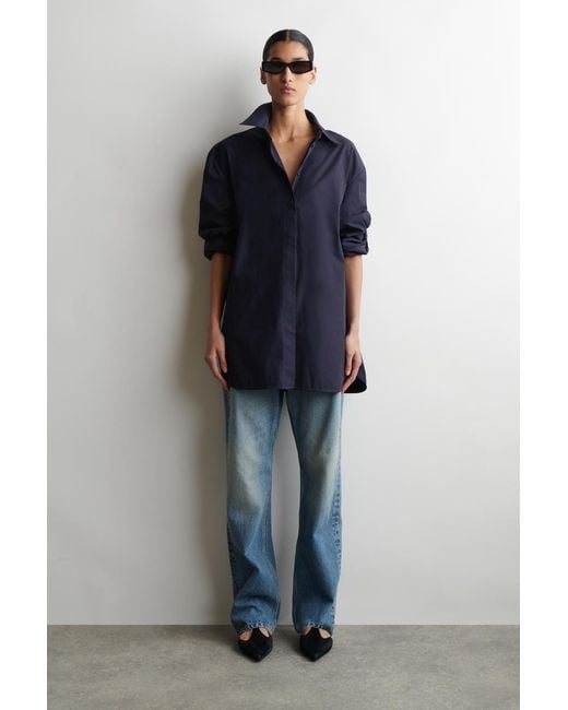 COS Blue Tailored Cotton Shirt