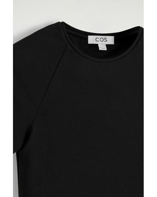 COS Black Interlock Jersey T-Shirt