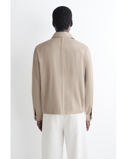 COS Natural Relaxed Cotton-Linen Overshirt for men