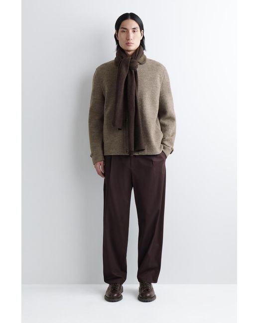 COS Brown Cashmere Scarf for men