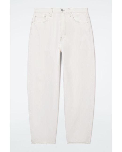 COS White Arch Tapered Jeans