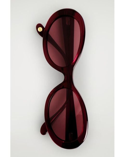 COS Red Oval Sunglasses
