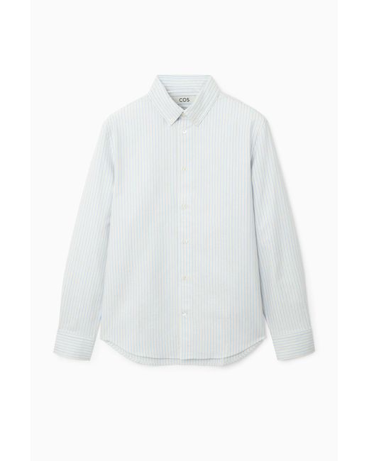 COS White Button-down Collar Oxford Shirt for men