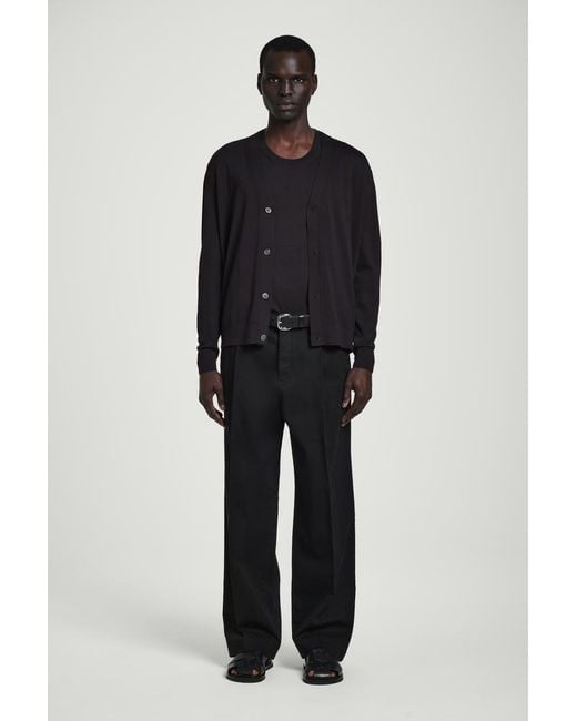 COS Black Relaxed Knitted Silk Vest for men