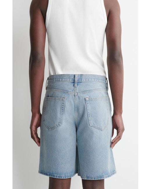 COS Blue Knee-Length Denim Shorts for men