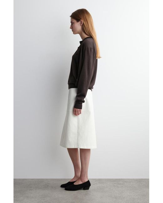 COS Black Layered Merino Wool Cardigan