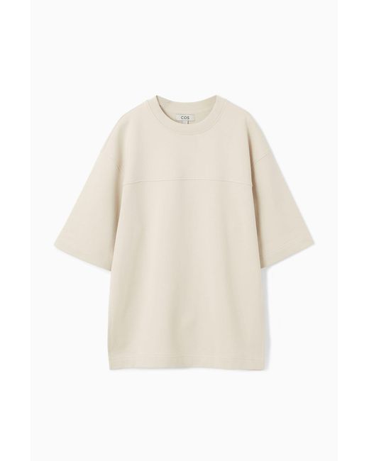 COS White Oversized Mid-weight T-shirt
