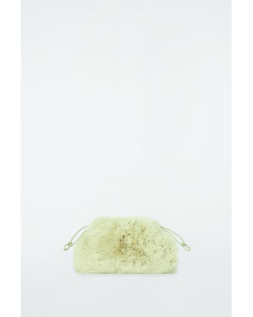 COS Green Cavatelli Mini Clutch Bag