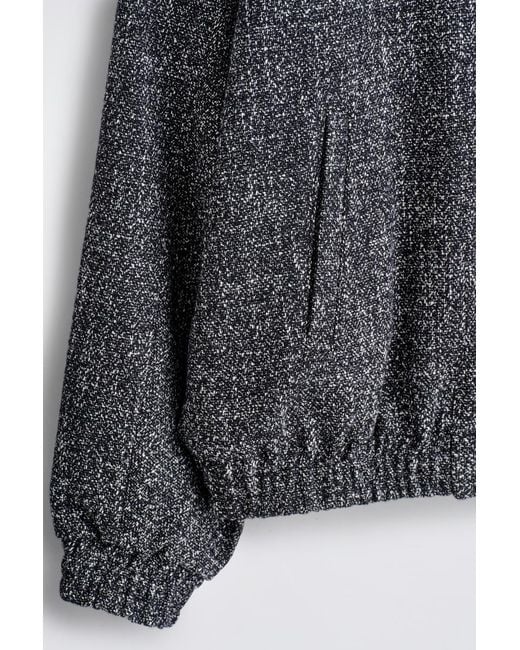 COS Gray Tweed Track Jacket for men