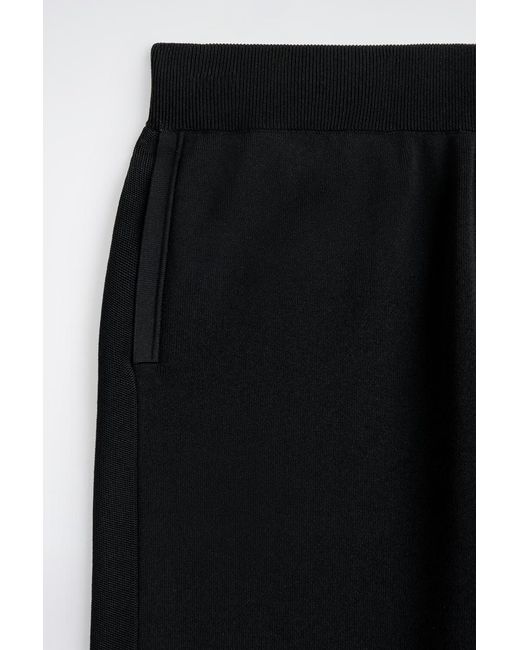 COS Black Double-Faced Regular-Fit Straight-Leg Joggers for men