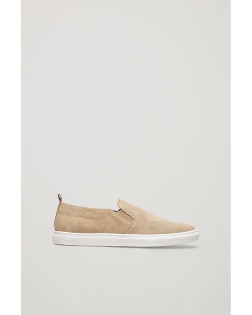 COS Natural Suede Slip-on Sneakers for men