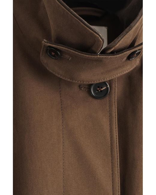 COS Brown Suede-Collar Field Jacket