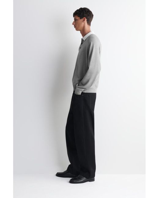 COS Black Rider Raw Selvedge Relaxed-Fit Straight-Leg Jeans for men