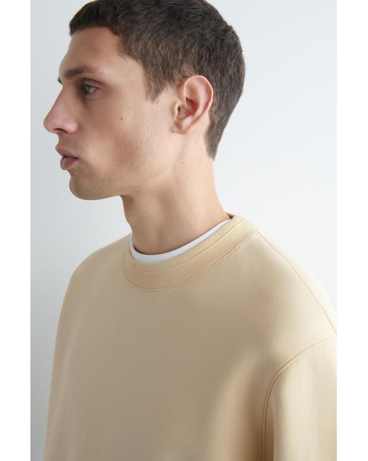 COS Natural Relaxed Scuba Sweatshirt for men
