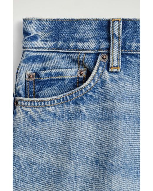 COS Blue High-rise Denim Shorts