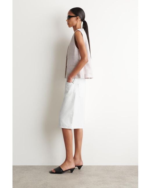 COS Pink Linen Vest