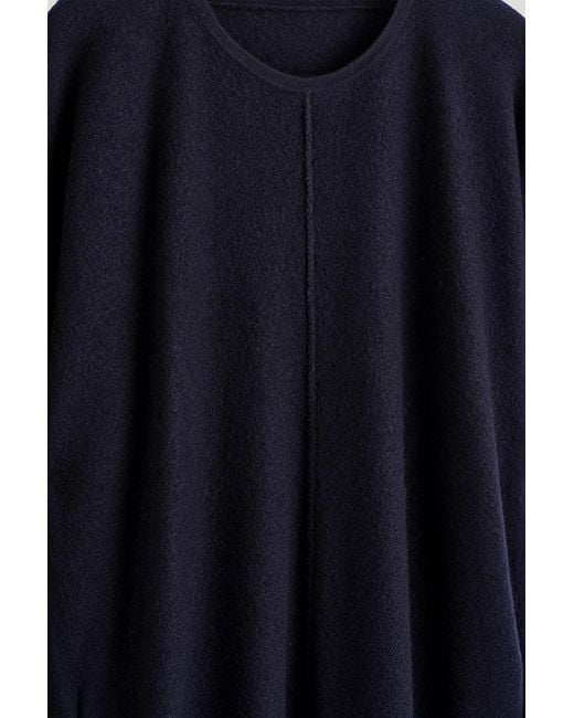 COS Black Sculpted Merino Wool Mini Dress