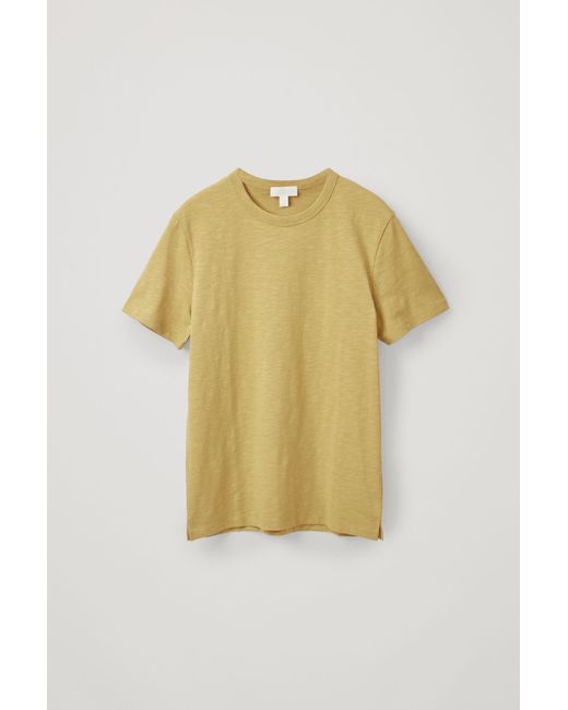COS Yellow Relaxed Jersey T-shirt for men