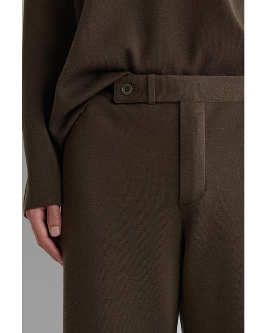 COS Green Knitted Wool Straight-Leg Trousers for men