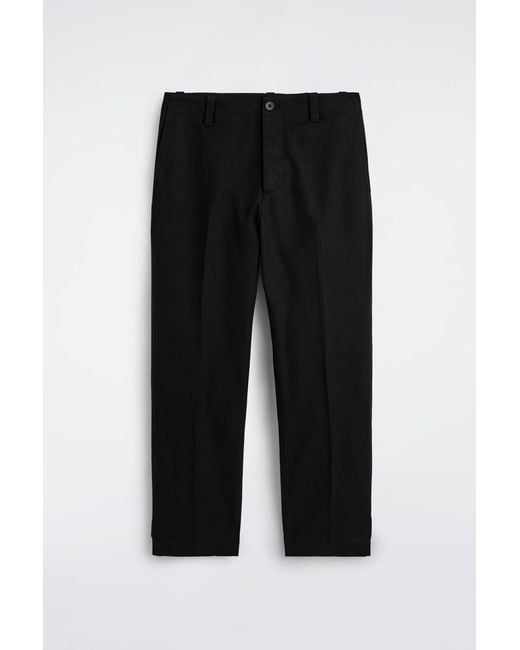 COS Black Cotton-Canvas Regular-Fit Straight-Leg Chinos for men