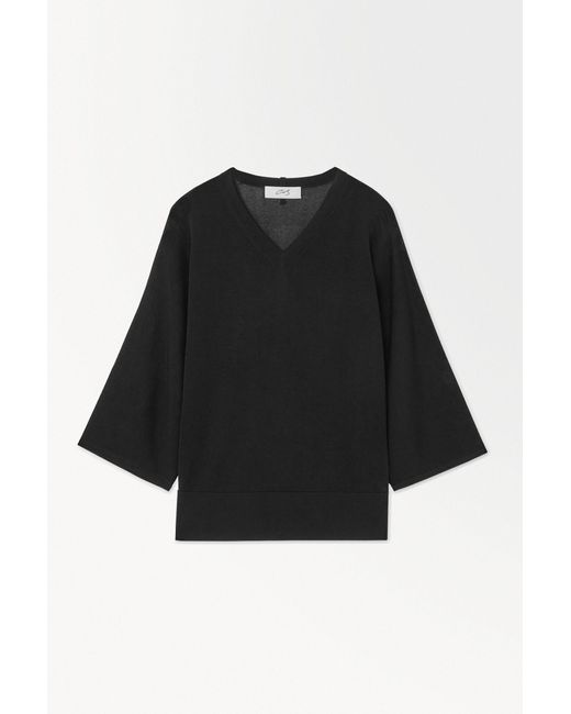 COS Black The Fluid Knitted T-shirt