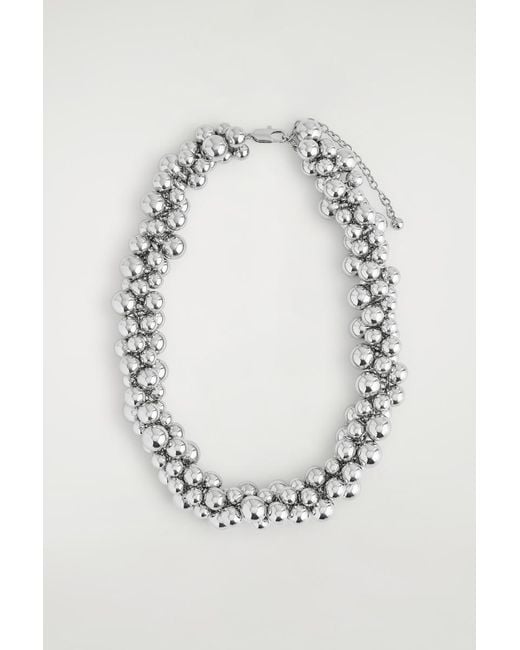 COS Multicolor Chunky Cluster Necklace