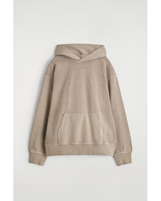 COS Natural Washed Cotton-Jersey Hoodie for men