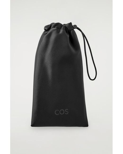 COS White Slim Rectangular Sunglasses