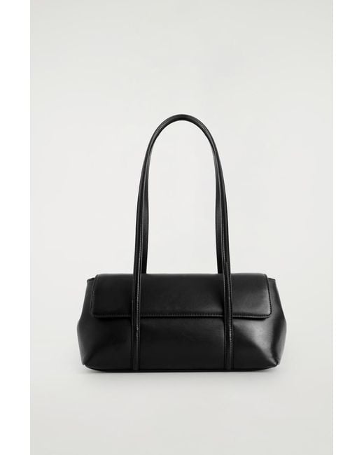 COS コス NOUVEAU SHOULDER BAG レザー ブラック COS Nouveau Shoulder Bag in Black | Lyst