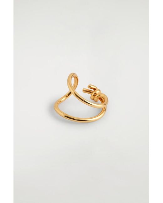 COS White Knotted Ring