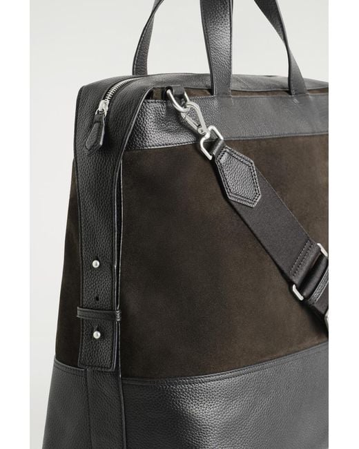 COS Black City Messenger Bag for men