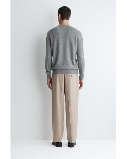 COS Gray Pure Cashmere Jumper for men