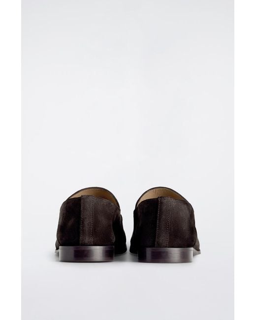 COS White Split Suede Loafers for men