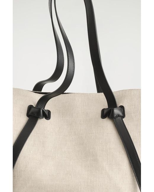 COS Natural Pinch Tote Bag