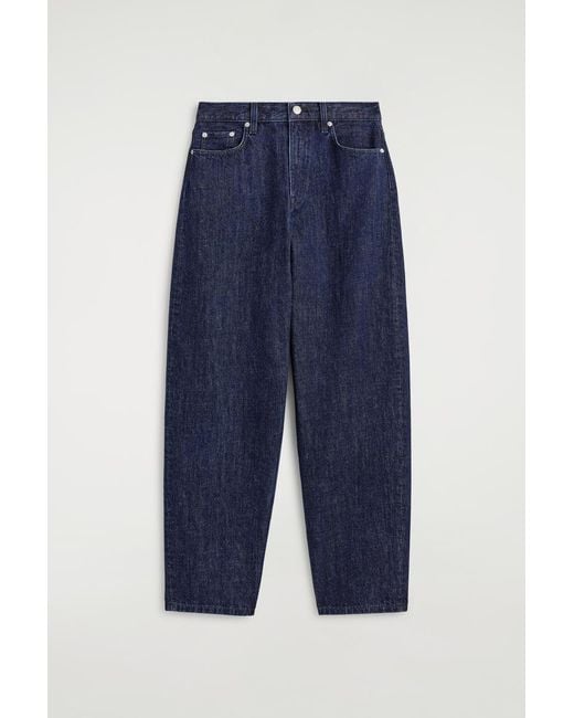 COS Blue Bay Barrel-Leg Jeans