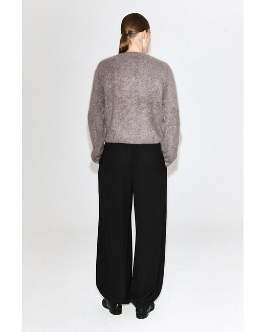 COS Natural Brushed-Cashmere Crew-Neck Cardigan