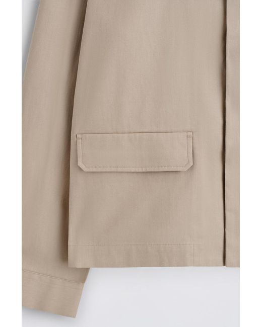 COS Natural Relaxed Cotton-Linen Overshirt for men