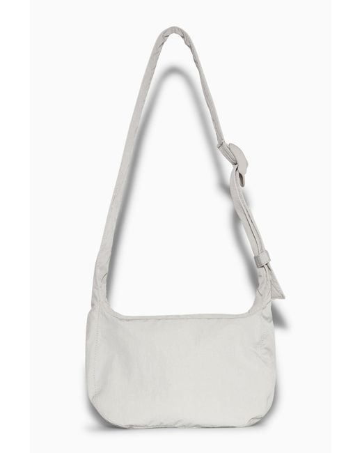 COS Crossbody Saddle Bag Nylon in White for Men Lyst