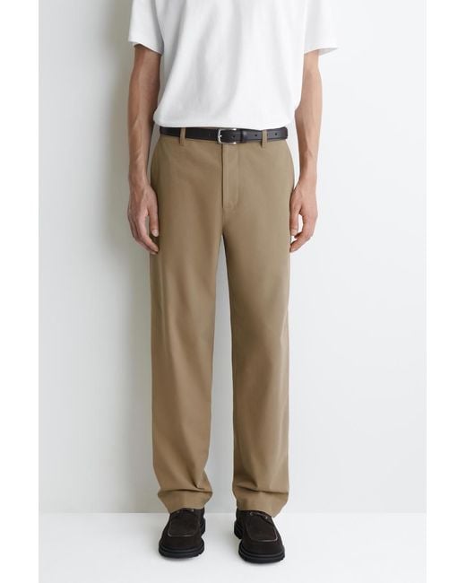 COS Cotton Straight-Leg Chinos in Natural for Men | Lyst UK