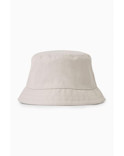 COS Canvas Bucket Hat in Beige (Natural) for Men Lyst