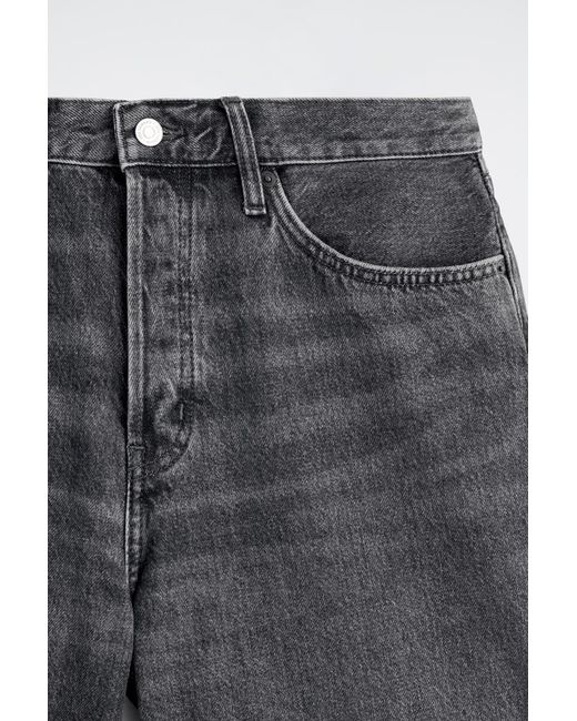 COS Gray Rider Relaxed-Fit Denim Shorts for men