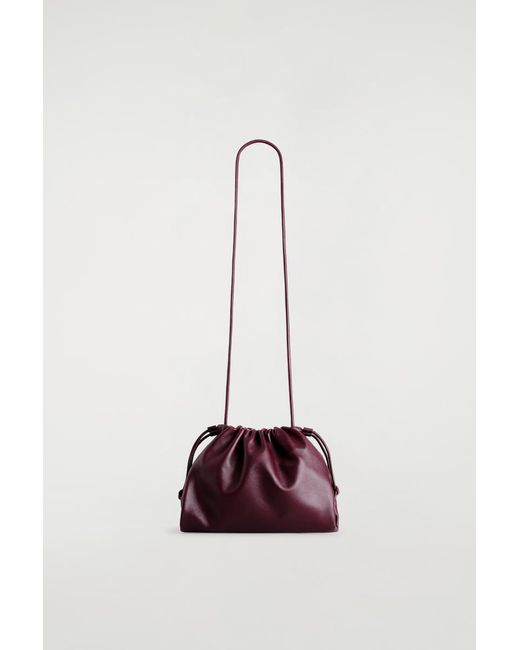 COS White Mini Cavatelli Clutch Bag