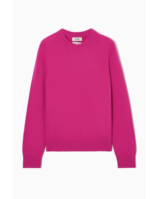 COS Pink Pure Cashmere Jumper