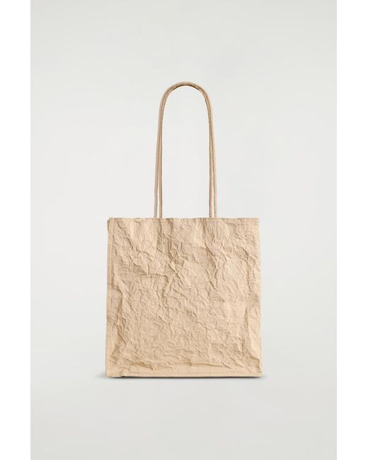 Borsa Tote di COS in Natural