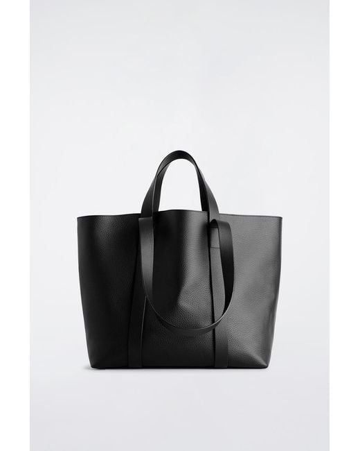 COS Black Tableau Tote Bag for men