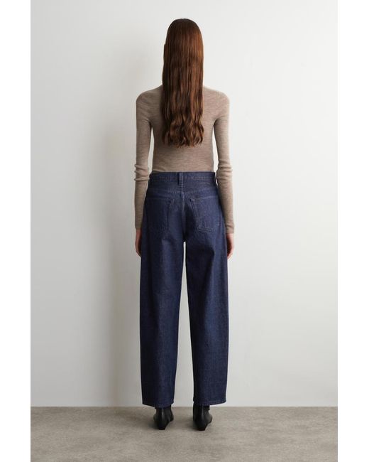 COS Blue Bay Barrel-Leg Jeans