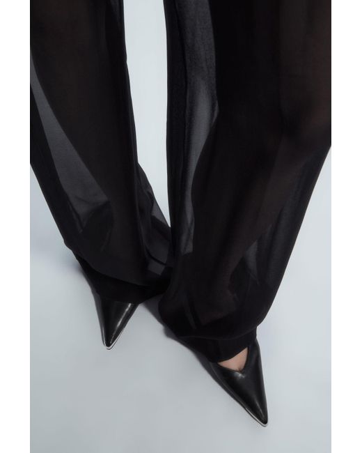 pointed toe slingback kitten heels