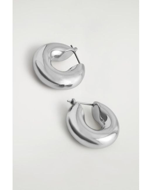 COS Multicolor Mini Chunky Hoop Earrings